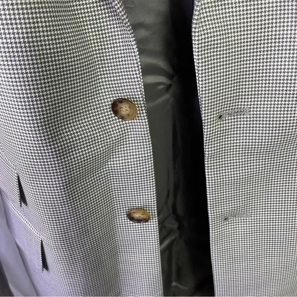 Polo Ralph Lauren Black Gray Wool Blazer Size 8